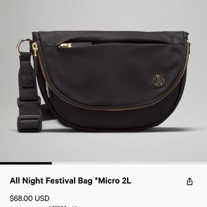 Lululemon All Night Festival Beltbag 2L